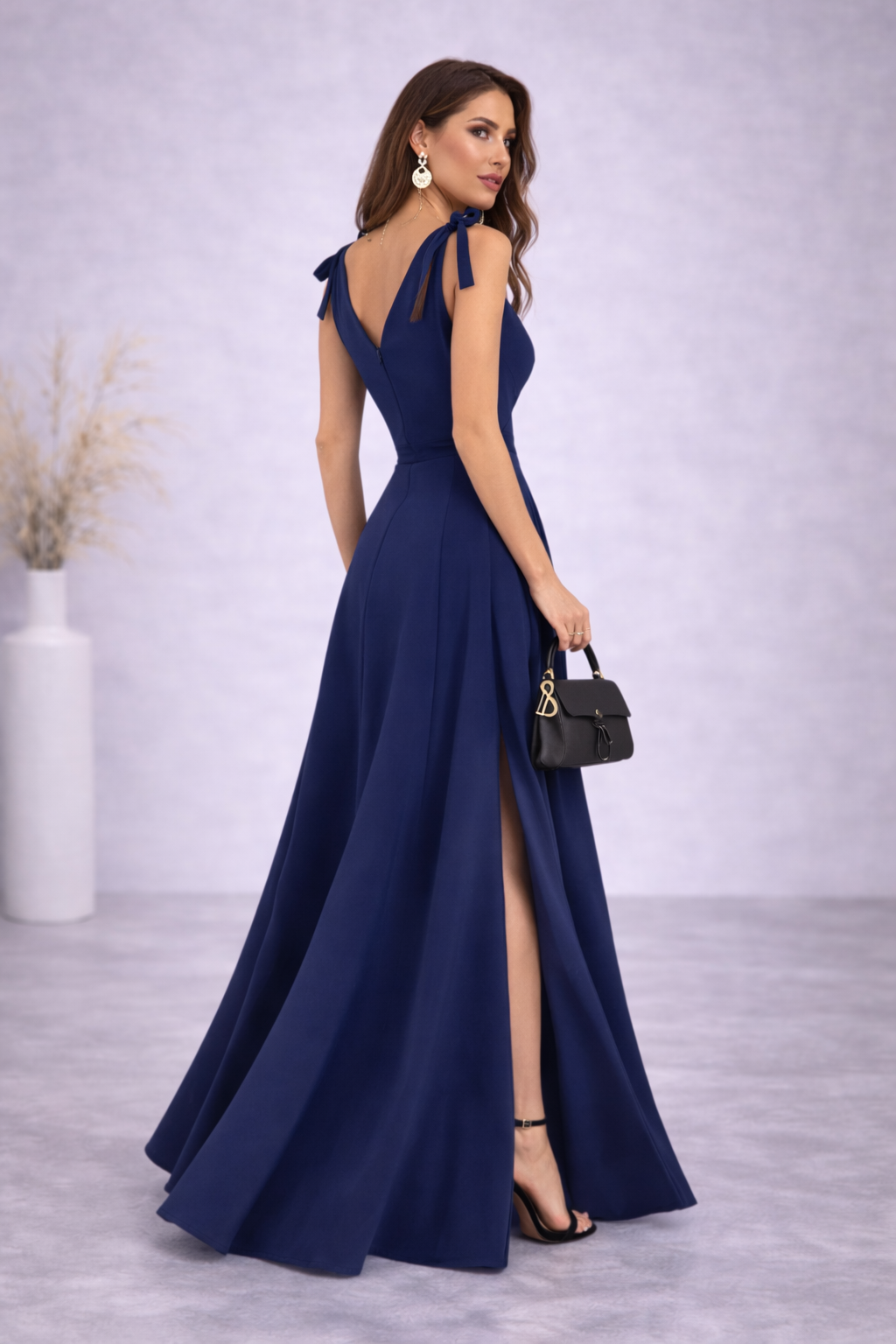 Celeste Midnight Navy - Maxi Dress