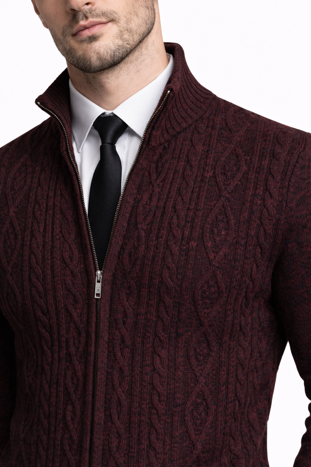 Refined Zip – Knit Jacket