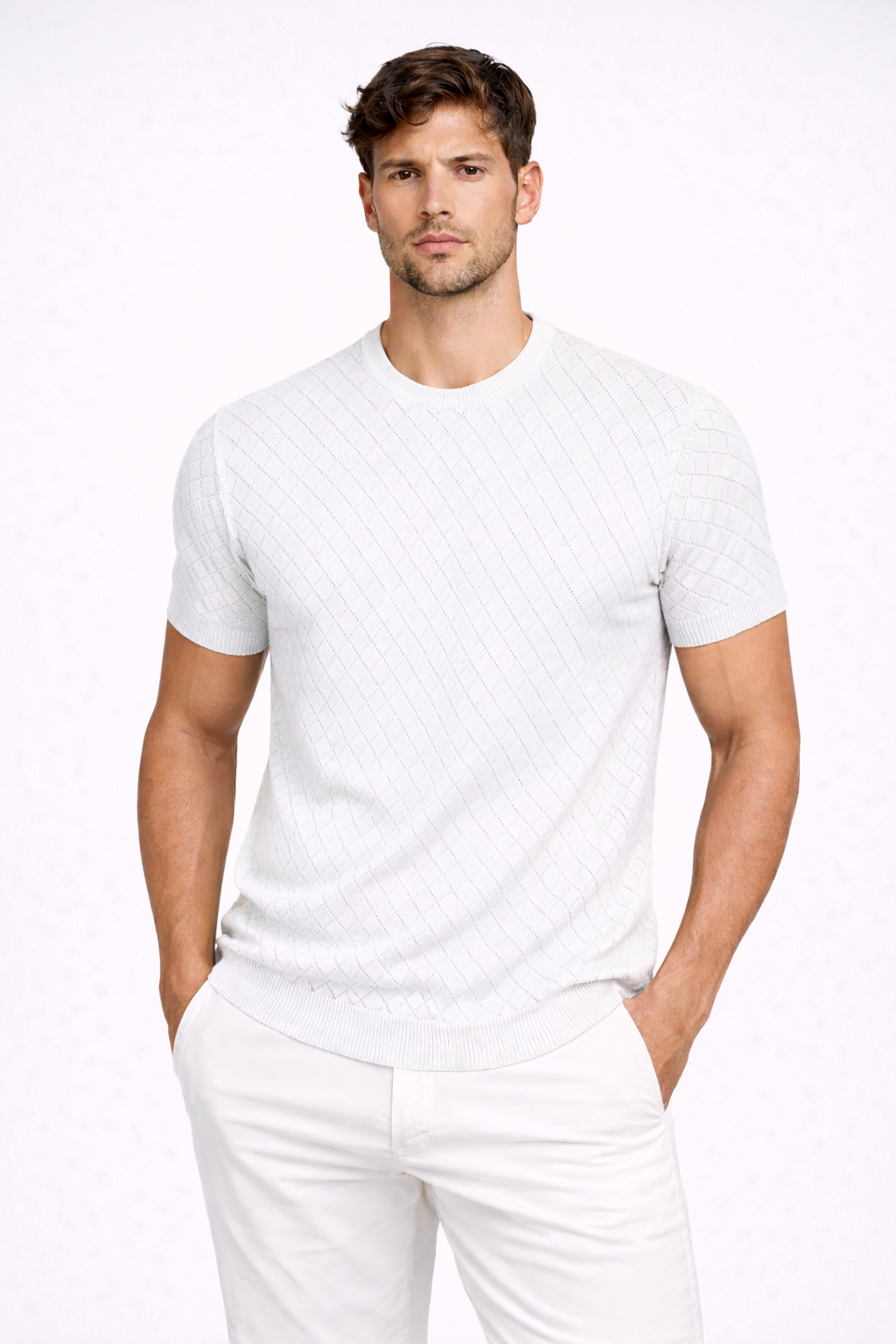 Textured Ease – Knit Tee