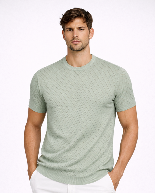 Textured Ease – Knit Tee