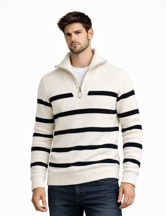 Coastal Ease – Half Zip Knit